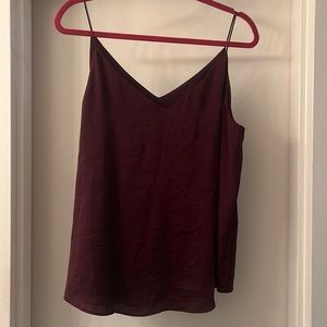 Express Maroon burgundy cami L